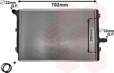 Van Wezel 58002208 - Radiatore, Raffreddamento motore autozon.pro
