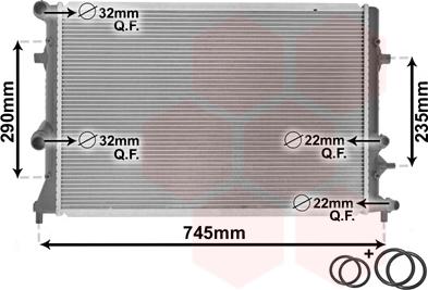 Van Wezel 58002289 - Radiatore, Raffreddamento motore autozon.pro