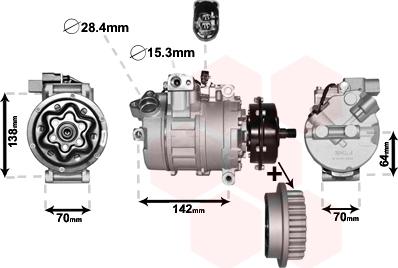 Van Wezel 5800K987 - Compressore, Climatizzatore autozon.pro