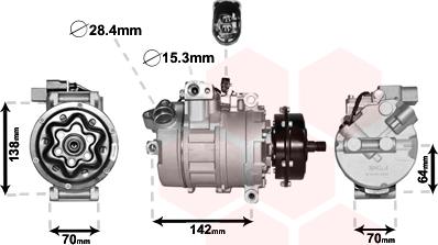 Van Wezel 5800K087 - Compressore, Climatizzatore autozon.pro