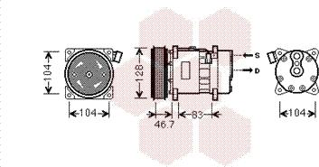 Van Wezel 5800K309 - Compressore, Climatizzatore autozon.pro