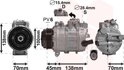 Van Wezel 5800K384 - Compressore, Climatizzatore autozon.pro