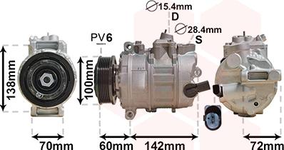 Van Wezel 5800K386 - Compressore, Climatizzatore autozon.pro