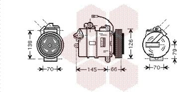 Van Wezel 5800K261 - Compressore, Climatizzatore autozon.pro