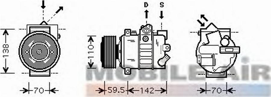 Van Wezel 58 00 K220 - Innesto elettromagnetico, Compressore clima autozon.pro