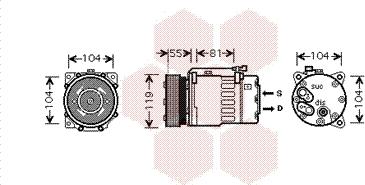 Van Wezel 5800K270 - Compressore, Climatizzatore autozon.pro