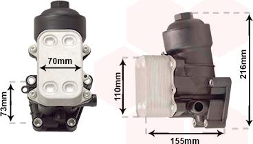 Van Wezel 58013721 - Radiatore olio, Olio motore autozon.pro