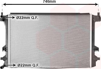 Van Wezel 58012732 - Radiatore, Raffreddamento motore autozon.pro