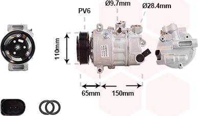 Van Wezel 5801K703 - Compressore, Climatizzatore autozon.pro