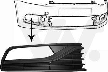 Van Wezel 5814598 - Griglia di ventilazione, Paraurti autozon.pro