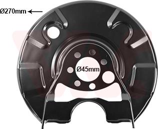 Van Wezel 5813374 - Lamiera paraspruzzi, Disco freno autozon.pro