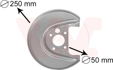 Van Wezel 5888373 - Lamiera paraspruzzi, Disco freno autozon.pro