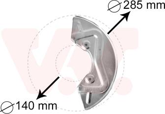 Van Wezel 5826371 - Lamiera paraspruzzi, Disco freno autozon.pro