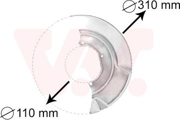 Van Wezel 5874371 - Lamiera paraspruzzi, Disco freno autozon.pro