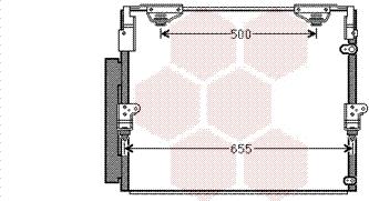 Van Wezel 53005560 - Condensatore, Climatizzatore autozon.pro