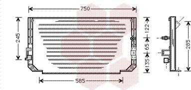 Van Wezel 53005271 - Condensatore, Climatizzatore autozon.pro