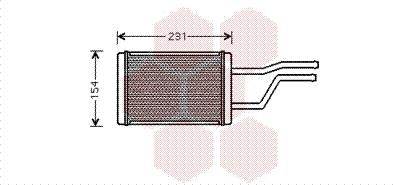 Van Wezel 53006326 - Scambiatore calore, Riscaldamento abitacolo autozon.pro