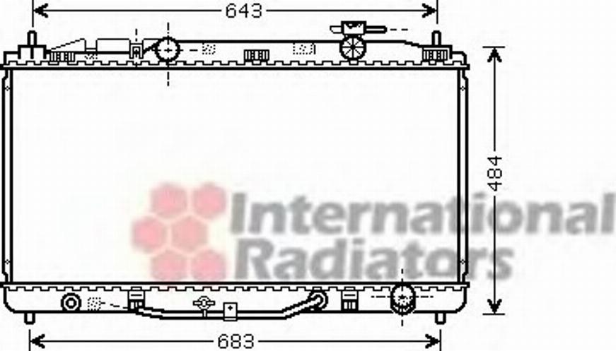 Van Wezel 53002464 - Radiatore, Raffreddamento motore autozon.pro