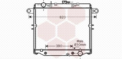 Van Wezel 53002329 - Radiatore, Raffreddamento motore autozon.pro