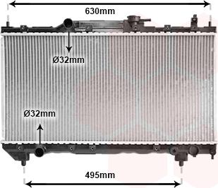 Van Wezel 53002237 - Radiatore, Raffreddamento motore autozon.pro