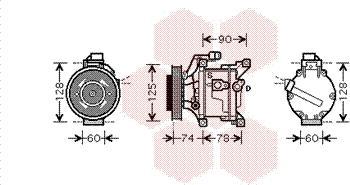 Van Wezel 5300K445 - Compressore, Climatizzatore autozon.pro