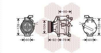 Van Wezel 5300K446 - Compressore, Climatizzatore autozon.pro