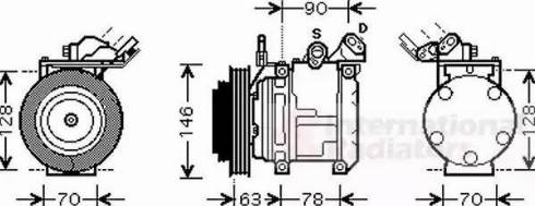 Van Wezel 5300K442 - Compressore, Climatizzatore autozon.pro