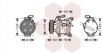 Van Wezel 5300K447 - Compressore, Climatizzatore autozon.pro