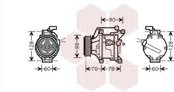 Van Wezel 5300K468 - Compressore, Climatizzatore autozon.pro