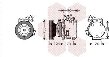 Van Wezel 5300K439 - Compressore, Climatizzatore autozon.pro