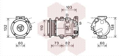 Van Wezel 5300K599 - Compressore, Climatizzatore autozon.pro