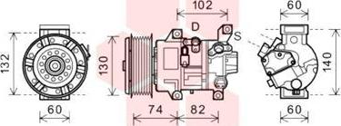 Van Wezel 5300K607 - Compressore, Climatizzatore autozon.pro