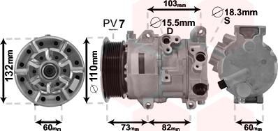 Van Wezel 5300K685 - Compressore, Climatizzatore autozon.pro