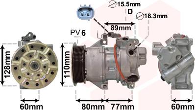 Van Wezel 5300K626 - Compressore, Climatizzatore autozon.pro