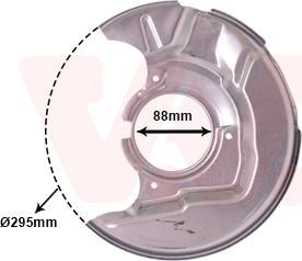 Van Wezel 5385371 - Lamiera paraspruzzi, Disco freno autozon.pro