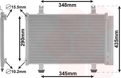 Van Wezel 52005087 - Condensatore, Climatizzatore autozon.pro