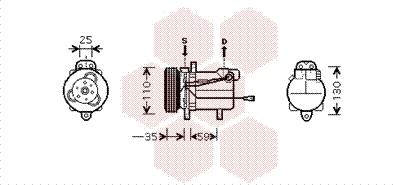 Van Wezel 5200K069 - Compressore, Climatizzatore autozon.pro