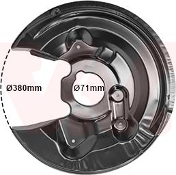 Van Wezel 5765373 - Lamiera paraspruzzi, Disco freno autozon.pro