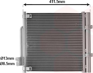 Van Wezel 69015701 - Condensatore, Climatizzatore autozon.pro