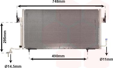 Van Wezel 09005166 - Condensatore, Climatizzatore autozon.pro