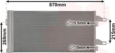 Van Wezel 09005246 - Condensatore, Climatizzatore autozon.pro