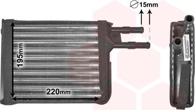 Van Wezel 09006128 - Scambiatore calore, Riscaldamento abitacolo autozon.pro