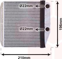 Van Wezel 09006314 - Scambiatore calore, Riscaldamento abitacolo autozon.pro