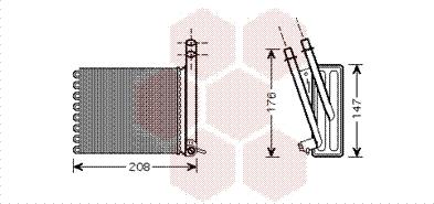 Van Wezel 09006243 - Scambiatore calore, Riscaldamento abitacolo autozon.pro