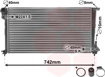 Van Wezel 09002159 - Radiatore, Raffreddamento motore autozon.pro