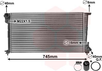 Van Wezel 09002153 - Radiatore, Raffreddamento motore autozon.pro