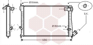 Van Wezel 09002165 - Radiatore, Raffreddamento motore autozon.pro