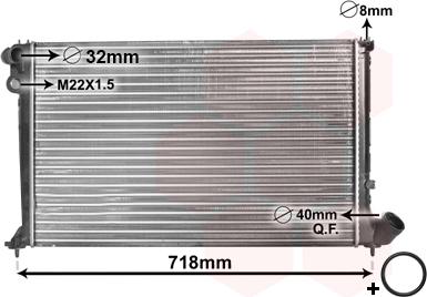 Van Wezel 09002106 - Radiatore, Raffreddamento motore autozon.pro