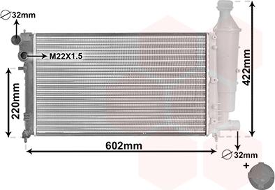 Van Wezel 09002116 - Radiatore, Raffreddamento motore autozon.pro