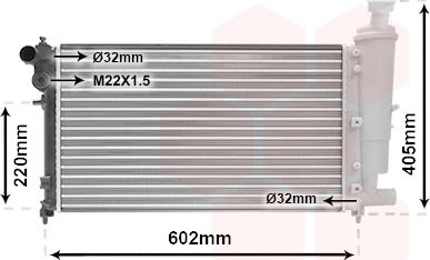 Van Wezel 09002118 - Radiatore, Raffreddamento motore autozon.pro